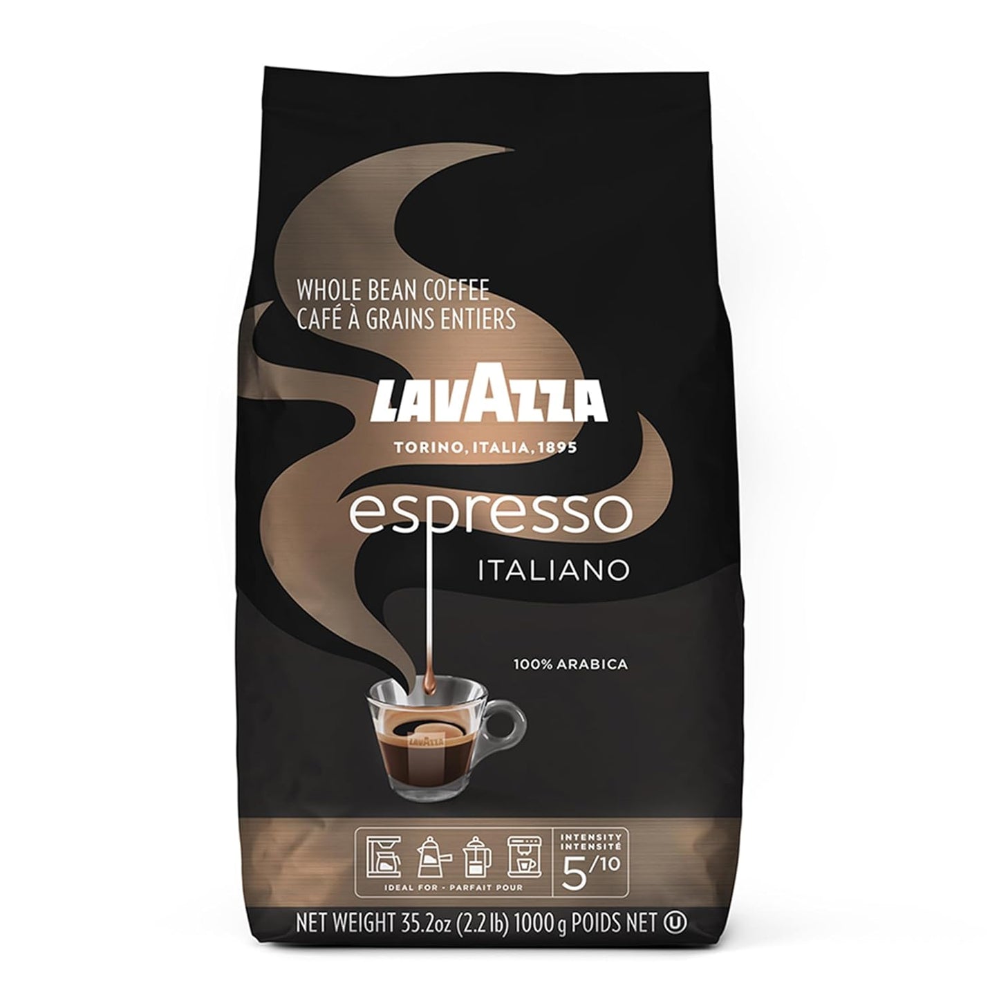 Café-espresso-Lavazza,-100 %-café-árabe-de-grano-3929